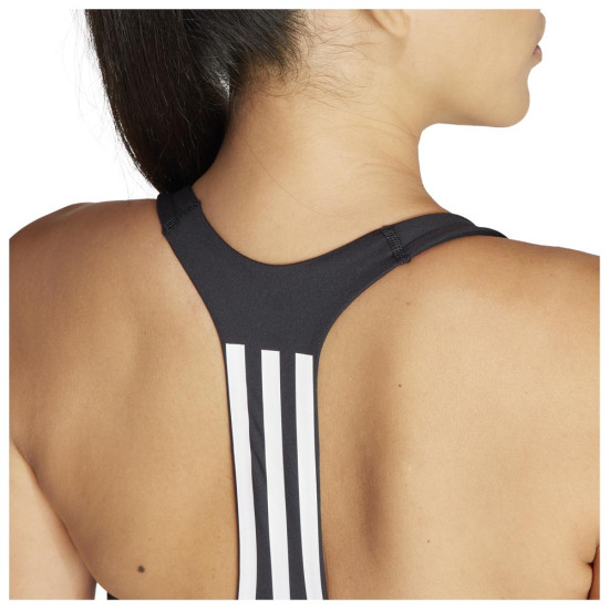 Adidas Γυναικείο μπουστάκι Powerimpact Medium-Support 3-Stripes Bra Adidas Γυναικείο μπουστάκι Powerimpact Medium-Support 3-Stripes Bra